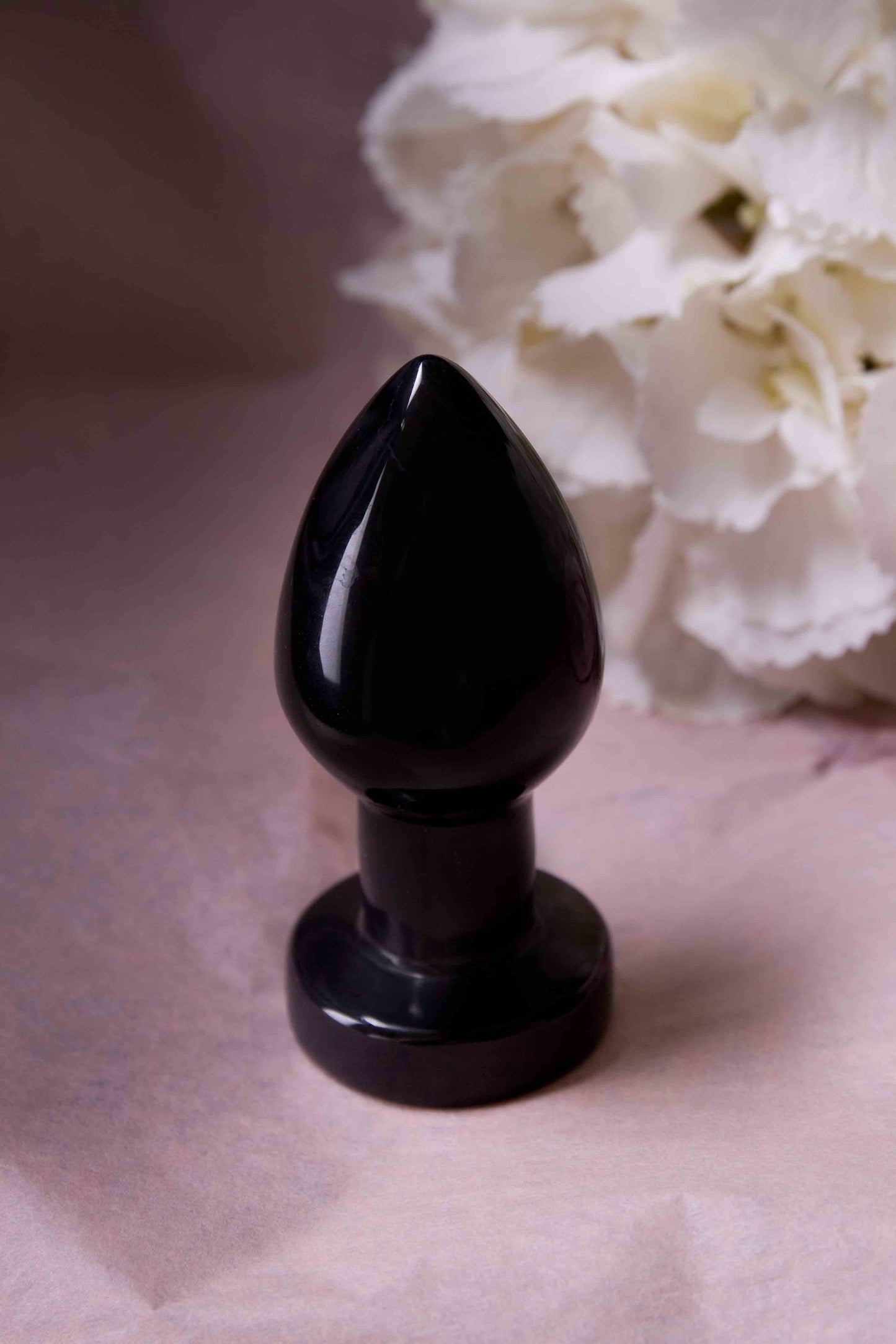 Muladhara - plug obsidienne | Secrets de Shakti