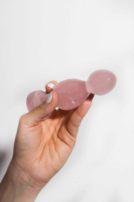 Anahata - plug quartz rose | Secrets de Shakti