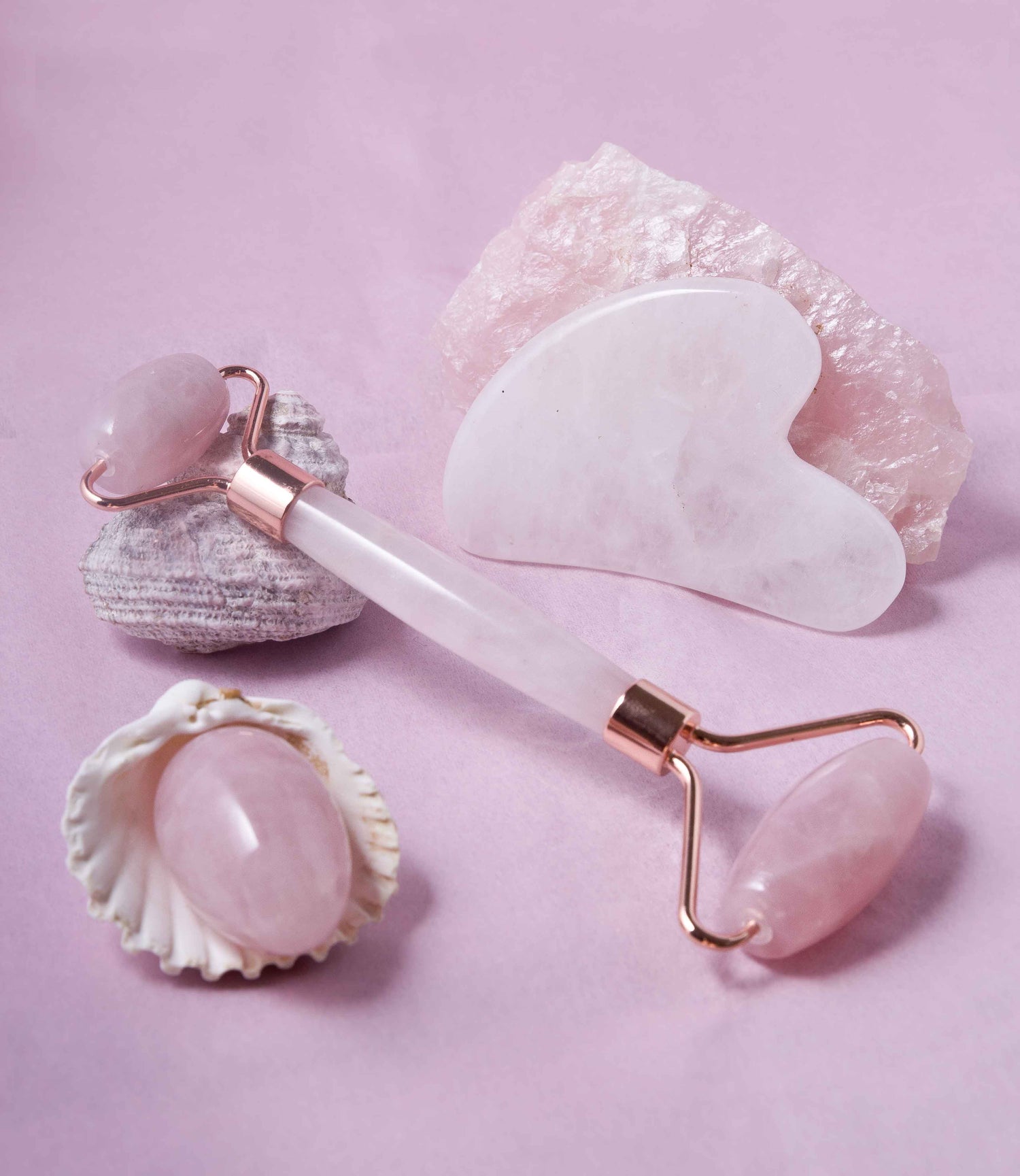 Kit bien-être quartz rose | Secrets de Shakti