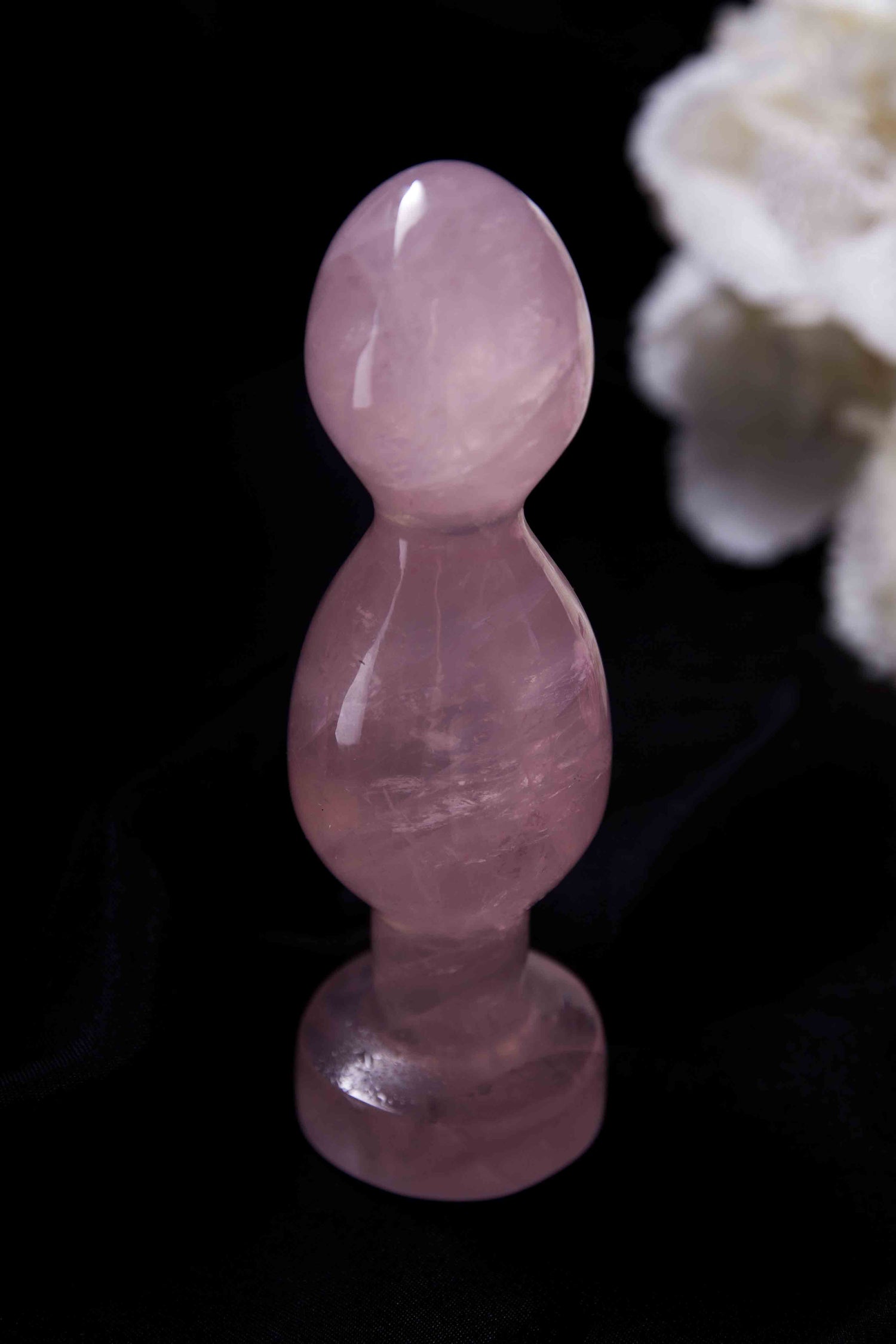 Anahata - plug quartz rose | Secrets de Shakti