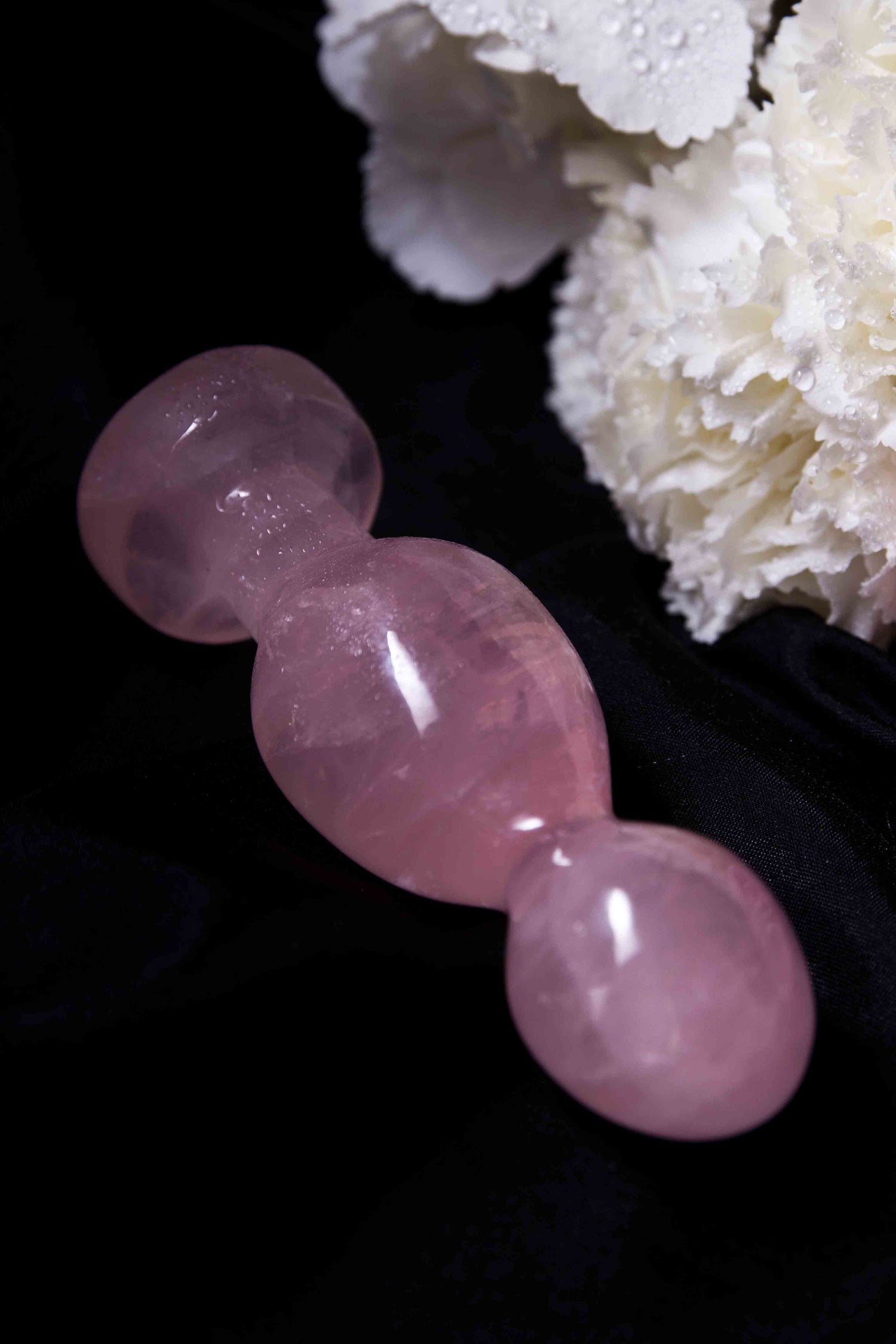 Anahata - plug quartz rose | Secrets de Shakti